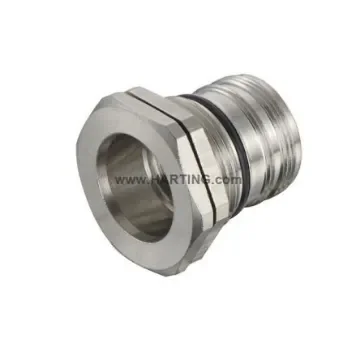 HARTING Housing, Bulkhead Mount, M23 Connector, IP67, IP69K, Han M23 Series - 09151000308 product image