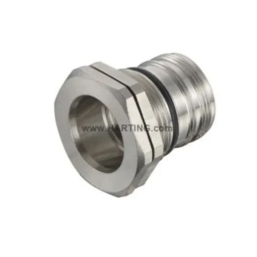 HARTING Housing, Bulkhead Mount, M23 Connector, IP67, IP69K, Han M23 Series - 09151000308 product image