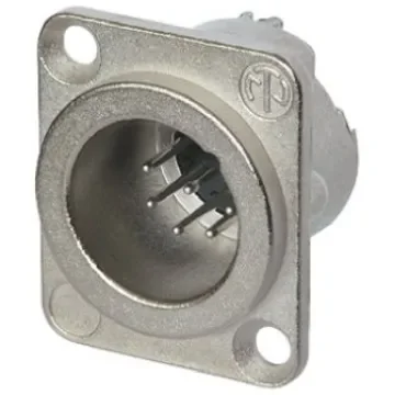 Neutrik Panel Mount XLR Connector, Male, 50 V, 7 Way, Silver over Nickel Plating - NC7MD-LX product image