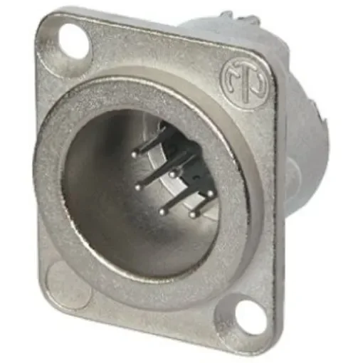 Neutrik Panel Mount XLR Connector, Male, 50 V, 7 Way, Silver over Nickel Plating - NC7MD-LX product image