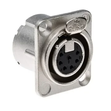 Neutrik Panel Mount XLR Connector, Female, 50 V, 7 Way, Silver over Nickel Plating - NC7FD-LX product image