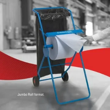 Kimberly Clark WypAll Rolled Blue Paper Towel, 380 x 330mm, 3-Ply, 670 Sheets - 7426 product image