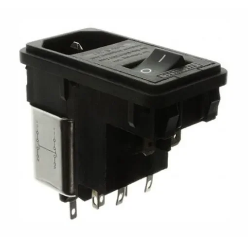 Schaffner,2A,250 V ac Male Snap-In IEC Filter FN 382-2/21,Solder - FN382-2-21 product image