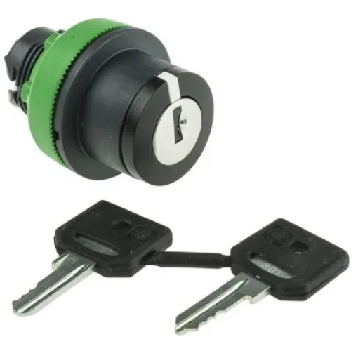 Schneider Electric Harmony XB5 3-position Key Switch Head, Latching, 30mm Cutout - ZB5FG03D product image