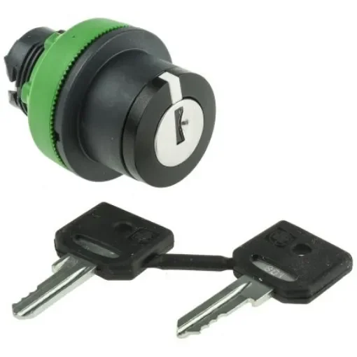 Schneider Electric Harmony XB5 3-position Key Switch Head, Latching, 30mm Cutout - ZB5FG09 product image