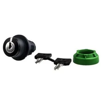 Schneider Electric Harmony XB5 3-position Key Switch Head, Spring Return Right to Centre, 30mm Cutout - ZB5FG8D product image