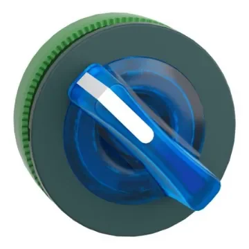 Schneider Electric Harmony XB5 Series 2 Position Selector Switch Head, 30mm Cutout, Blue Handle - ZB5FK1263 product image