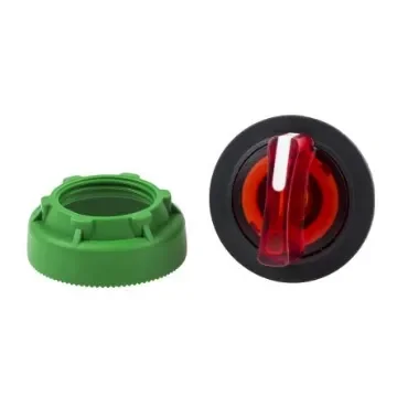 Schneider Electric Harmony XB5 Series 3 Position Selector Switch Head, 30mm Cutout, Red Handle - ZB5FK1843 product image