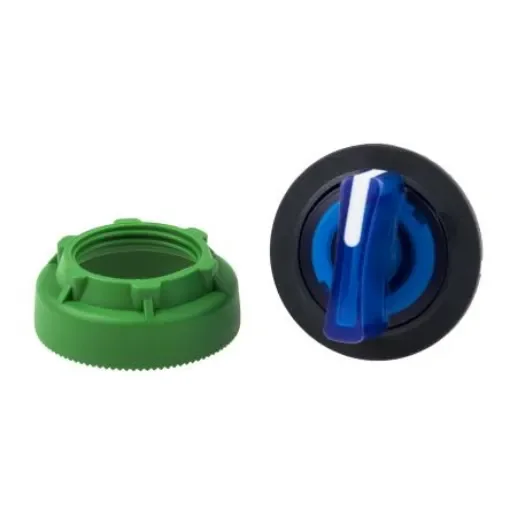 Schneider Electric Harmony XB5 Series 3 Position Selector Switch Head, 30mm Cutout, Blue Handle - ZB5FK1863 product image