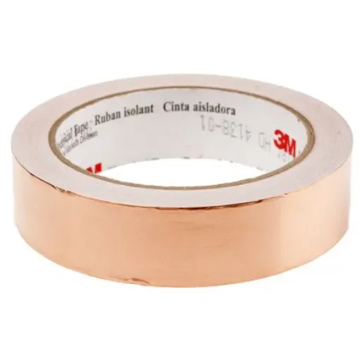 3M 1181 Conductive Metallic Tape, 25.4mm x 16.5m - 1181-25 product image