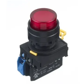 Idec YW Series Illuminated Push Button Complete Unit, Panel Mount, 22mm Cutout, SPST, IP65 - YW1L-A2E10QM3R product image