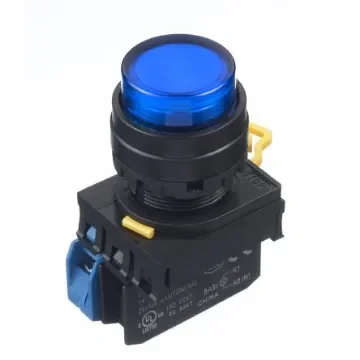 Idec YW Series Illuminated Push Button Complete Unit, Panel Mount, 22mm Cutout, SPST, IP65 - YW1L-A2E10QM3S product image