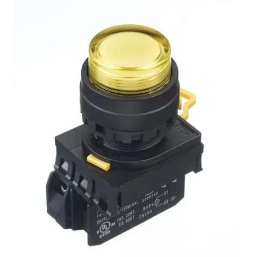 Idec YW Series Illuminated Push Button Complete Unit, Panel Mount, 22mm Cutout, SPST, IP65 - YW1L-A2E10QM3Y product image