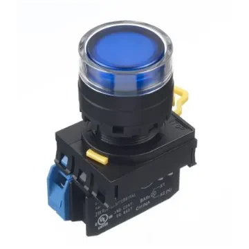 Idec YW Series Illuminated Push Button Complete Unit, Panel Mount, 22mm Cutout, SPST, IP65 - YW1L-AF2E10QM3S product image