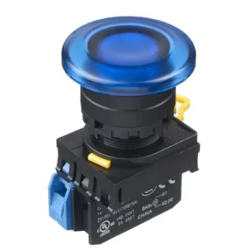 Idec YW Series Illuminated Push Button Complete Unit, Panel Mount, 22mm Cutout, SPST, IP65 - YW1L-M4E10Q4S product image