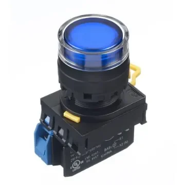 Idec YW Series Illuminated Push Button Complete Unit, Panel Mount, 22mm Cutout, SPST, IP65 - YW1L-MF2E10Q4S product image