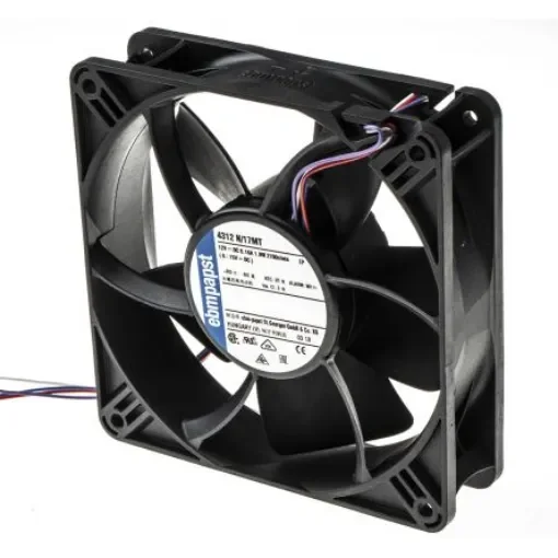 ebm-papst 4300 N - S-Panther Series Axial Fan, 12 V dc, DC Operation, 148m³/h, 1.9W, 119 x 119 x 32mm - 4312N/17MT product image