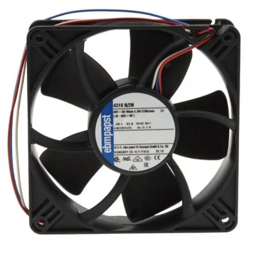 ebm-papst 4300 N - S-Panther Series Axial Fan, 48 V dc, DC Operation, 190m³/h, 4W, 119 x 119 x 32mm - 4318N/2N product image