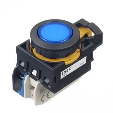 Idec CW Series Illuminated Push Button, Panel Mount, 22mm Cutout, SPST, IP65 - CW1L-M1E10Q4S product image