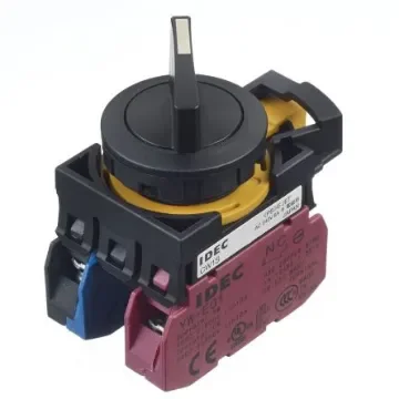 Idec Spring Return Selector Switch - (SPDT) 22mm Cutout Diameter 2 Positions - CW1S-21LE11 product image