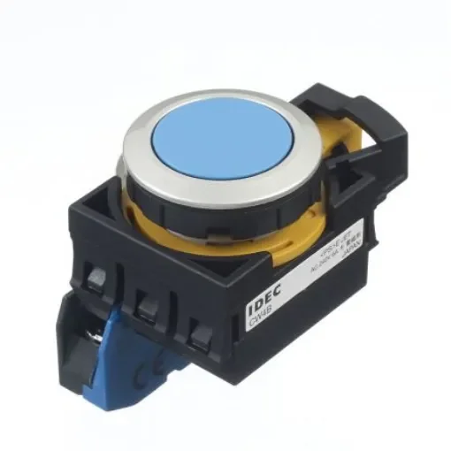 Idec CW Series Illuminated Push Button, Panel Mount, 22mm Cutout, SPST, IP65 - CW4B-A1E10S product image