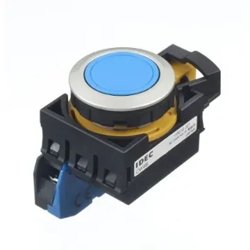 Idec CW Series Illuminated Push Button, Panel Mount, 22mm Cutout, SPST, IP65 - CW4B-M1E10S product image