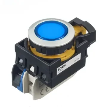 Idec CW Series Illuminated Push Button, Panel Mount, 22mm Cutout, SPST, IP65 - CW4L-M1E10Q4S product image
