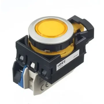 Idec CW Series Illuminated Push Button, Panel Mount, 22mm Cutout, SPST, IP65 - CW4L-M1E10Q4Y product image