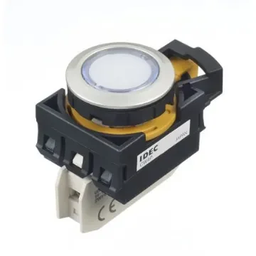 Idec CW Series Push Button, Panel Mount, 22mm Cutout, 230 / 240V ac/dc, IP66 - CW4P-1EQM4PW product image