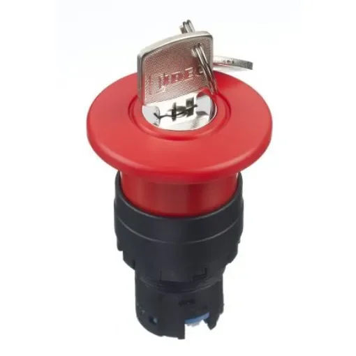 Idec HW Series, Key Release, Emergency Stop Push Button Head - HW1B-X4R product image