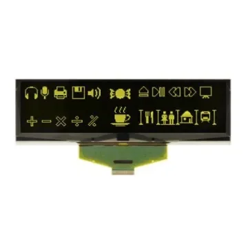 Display Visions 5.5in Yellow Passive matrix OLED Display 256 x 64pixels COB SPI Interface - EA W256064-XGLG product image