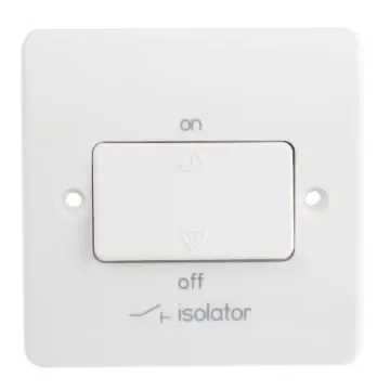 MK Electric White Logic Plus Fan Isolator Switch - K4857WHI product image