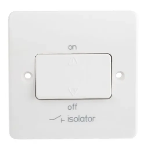 MK Electric White Logic Plus Fan Isolator Switch - K4857WHI product image