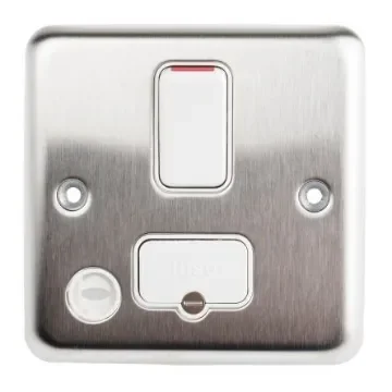 MK Electric 13A 2 Gang Switched Fused Spur - K931BSS product image