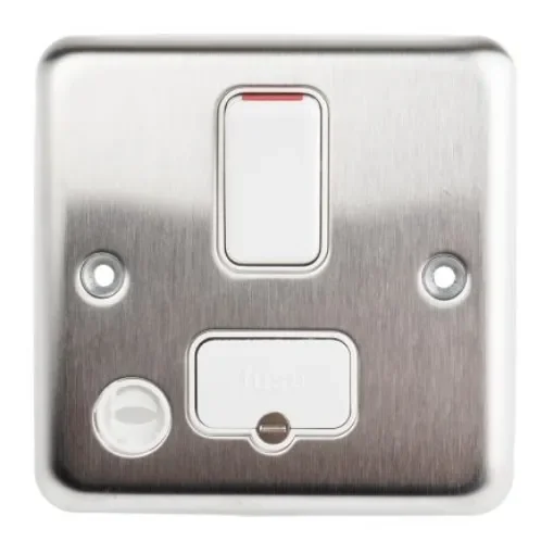MK Electric 13A 2 Gang Switched Fused Spur - K931BSS product image