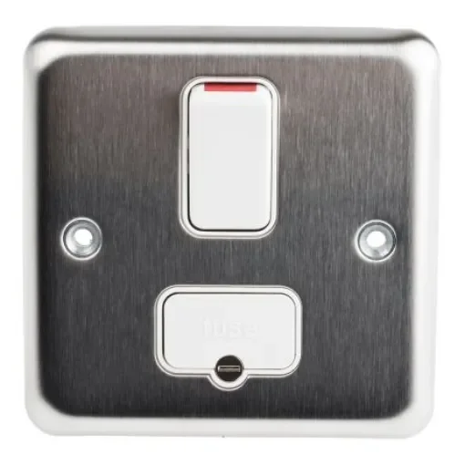 MK Electric 13A 2 Gang Switched Fused Spur - K941BSS product image