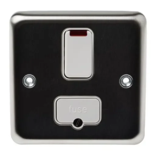 MK Electric 13A 2 Gang Switched Fused Spur - K961BSS product image