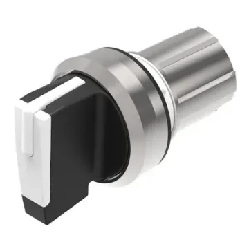 EAO Series 45 Series 3 Position Selector Switch Head, 22.3mm Cutout, White Handle - 45-2819.2C90.003 product image