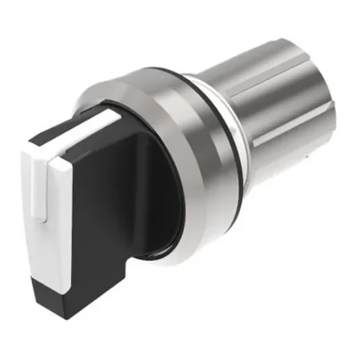 EAO Series 45 Series 3 Position Selector Switch Head, 22.3mm Cutout, White Handle - 45-2819.2C90.003 product image
