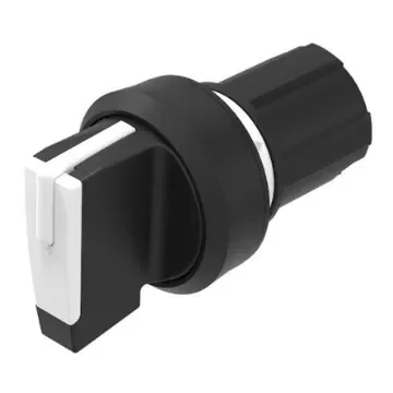 EAO Series 45 Series 2 Position Selector Switch Head, 22.3mm Cutout, White Handle - 45-2844.1C90.006 product image