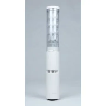 Patlite LA6-POE Series Clear Buzzer Signal Tower, 5 Lights, Direct Mount - LA6-5DTNWB-POE product image