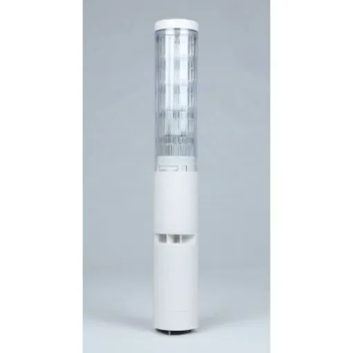 Patlite LA6-POE Series Clear Buzzer Signal Tower, 5 Lights, Direct Mount - LA6-5DTNWB-POE product image