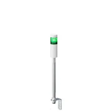 Patlite LR4 Series Coloured Signal Tower, 1 Lights, 24 V dc, Pole Mount - LR4-102LJNW-G product image