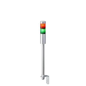 Patlite LR4 Series Coloured Signal Tower, 2 Lights, 24 V dc, Pole Mount - LR4-202LJNU-RG product image
