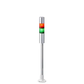 Patlite LR4 Series Coloured Buzzer Signal Tower, 2 Lights, 24 V dc, Pole Mount - LR4-202PJBU-RG product image