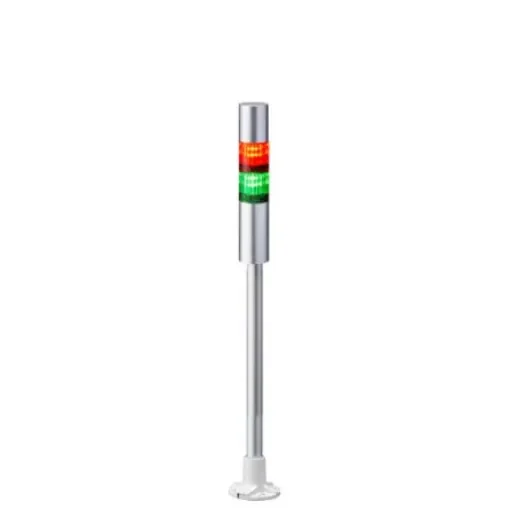 Patlite LR4 Series Coloured Buzzer Signal Tower, 2 Lights, 24 V dc, Pole Mount - LR4-202PJBU-RG product image