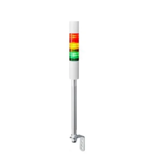 Patlite LR4 Series Coloured Buzzer Signal Tower, 3 Lights, 24 V dc, Pole Mount - LR4-302LJBW-RYG product image