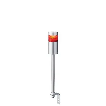 Patlite LR6 Series Coloured Signal Tower, 1 Lights, 24 V dc, Pole Mount - LR6-102LJNU-R product image