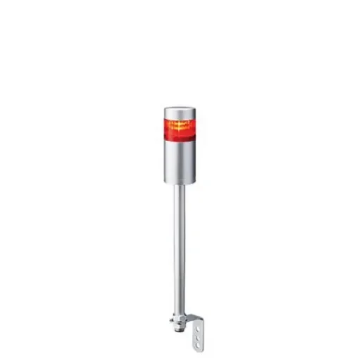 Patlite LR6 Series Coloured Signal Tower, 1 Lights, 24 V dc, Pole Mount - LR6-102LJNU-R product image