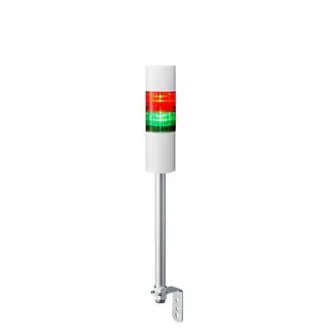 Patlite LR6 Series Coloured Buzzer Signal Tower, 2 Lights, 24 V dc, Pole Mount - LR6-202LJBW-RG product image